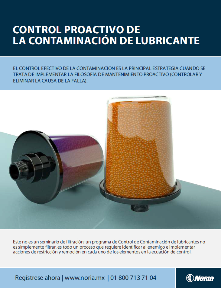 control proactivo de la contaminación de lubricantes